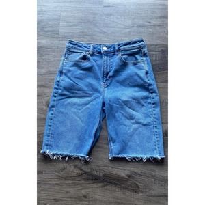 American Eagle Mom Jeans Cutoff Stretch Shorts Size 4